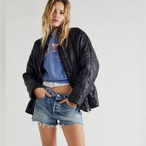 Free People Dolan Quilted Vegan Jacket